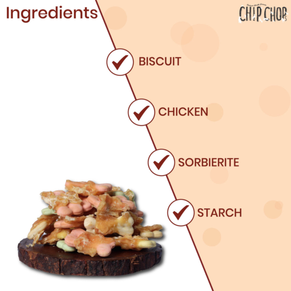 ingredients | Chip Chops Biscuit Twined with Chicken I1 | dog food | petzsetgo