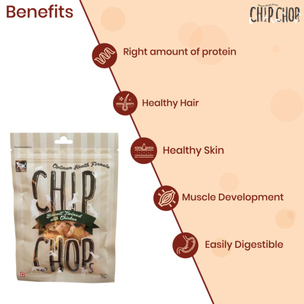 benefits | Chip Chops Biscuit Twined with Chicken I2 | dog food | petzsetgo