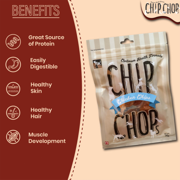 Benefits | Chip Chops Chicken Chips Coins I1 | Dog food | Petzsetgo