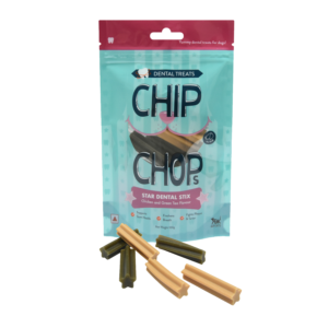 Chip Chops Star Dental Stix Chicken and Green Tea Flavor