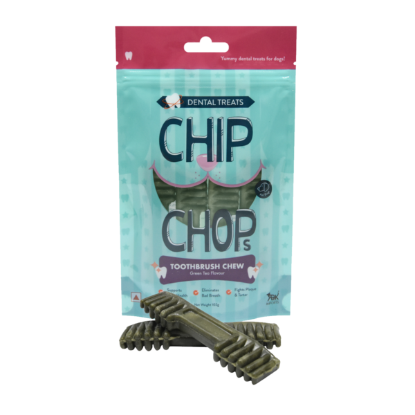 Chip Chops Toothbrush Chew Green Tea Flavor F