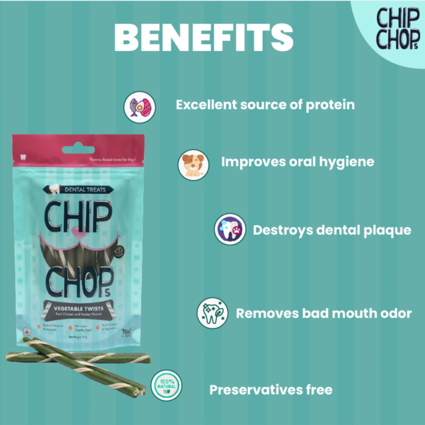 Benefits of Chip Chops Vegetable Twists Real Chicken and Parsley