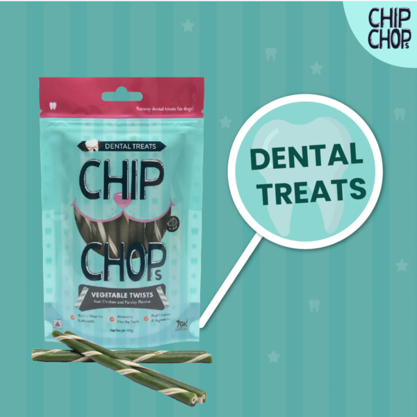 Dental treats | Chip Chops Vegetable Twists Real Chicken and Parsley Flavour i4