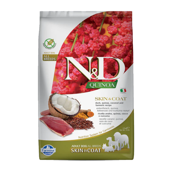 N&D Quinoa Skin & Coat pet food