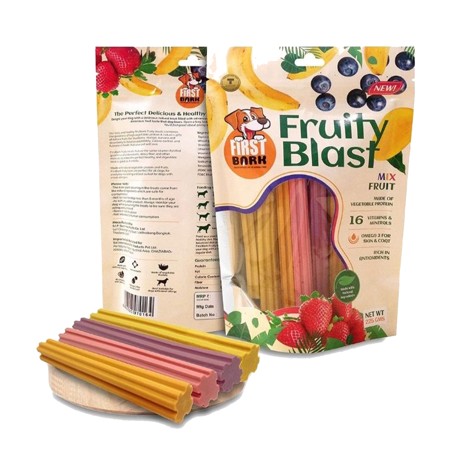 First Bark Fruity Blast - Mix Fruits | dog food | petzsetgo