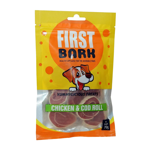 Chicken & COD Roll | First Bark | dog food | petzsetgo