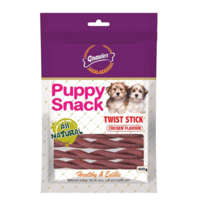 Gnawlers Puppy Snacks – Twist Stick
