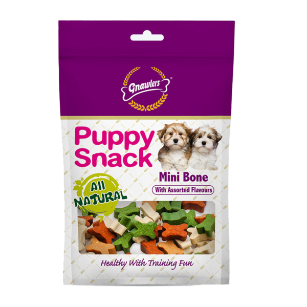 Gnawlers Puppy Snacks - Wang Wang Mini Bone | puppy food | petzsetgo