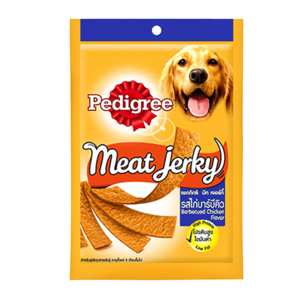 Meat Jerky - Bardecued chicken | pedigree | dog food | petzsetgo