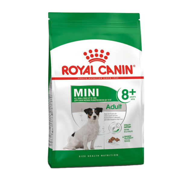 Mini Adult 8+ | royal canin | dog food | petzsetgo