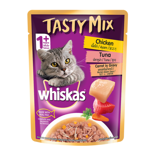 chicken tuna carrot in gravy - F | whiskas | cat food | petzsetgo