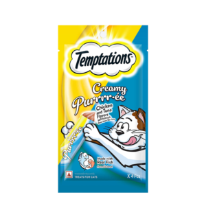 Temptations Creamy Purrrr-ee Cat Treats, Chicken & Tuna