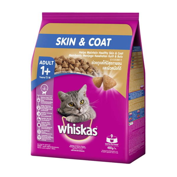 skin & coat - 450 gm F | whiskas | vcat food | petzsetgo