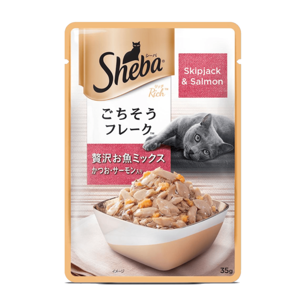 skipjack & salmon F2 | sheba | cat food | petzsetgo